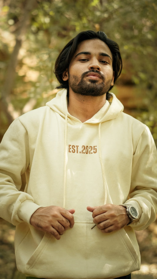 Beige Hoodie Baseball