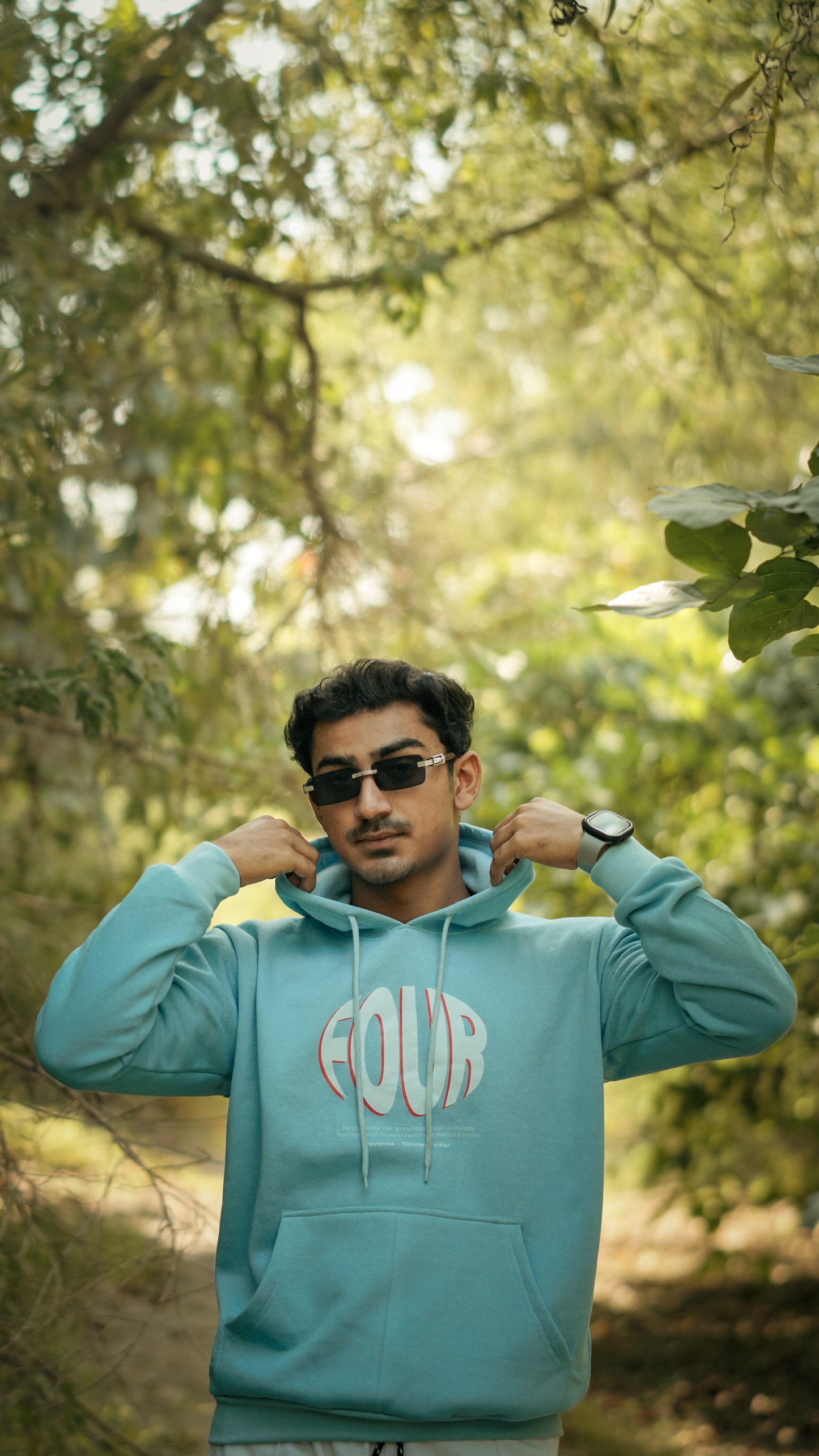 Sky Blue Hoodie - Four