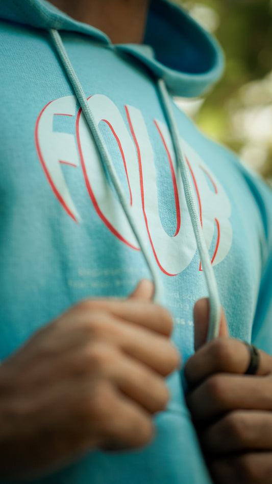 Sky Blue Hoodie - Four